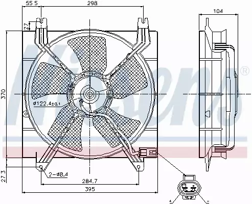 NISSENS WENTYLATOR CHŁODNICY 85353 