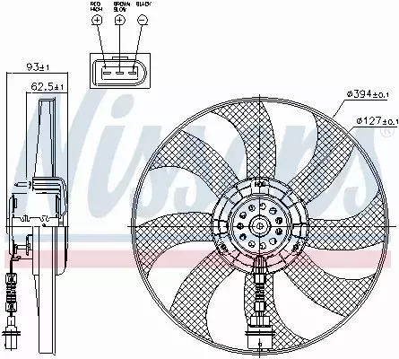 NISSENS WENTYLATOR CHŁODNICY 85549 