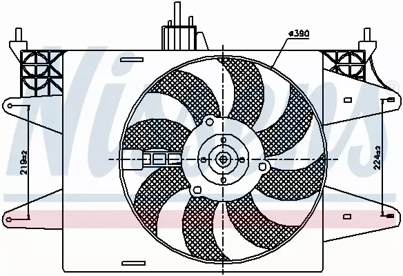 NISSENS WENTYLATOR CHŁODNICY 85572 