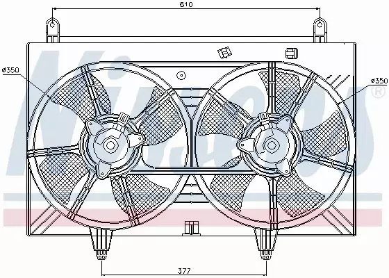 NISSENS WENTYLATOR CHŁODNICY 85615 