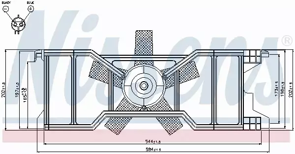 NISSENS WENTYLATOR CHŁODNICY 85630 