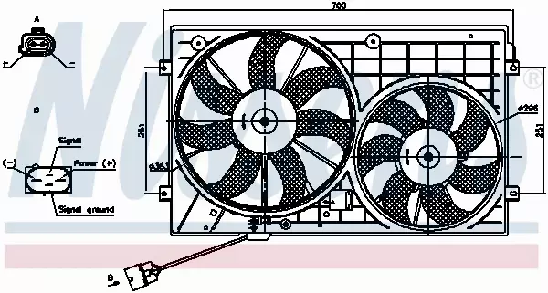 NISSENS WENTYLATOR CHŁODNICY 85644 