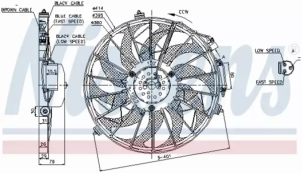 NISSENS WENTYLATOR CHŁODNICY 85648 