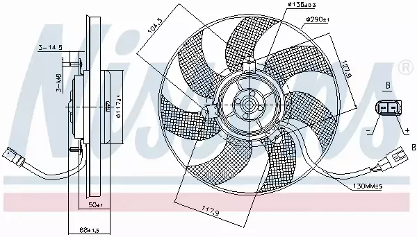 NISSENS WENTYLATOR CHŁODNICY 85680 