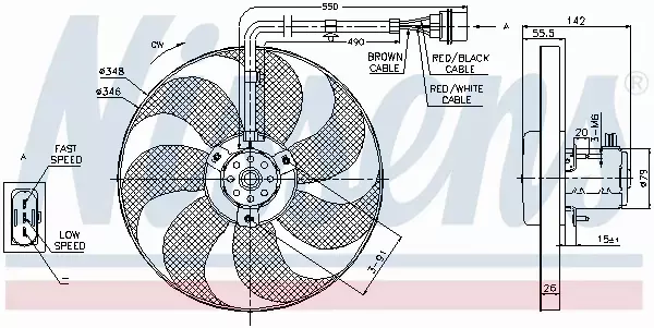 NISSENS WENTYLATOR CHŁODNICY 85683 