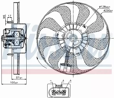 NISSENS WENTYLATOR CHŁODNICY 85684 