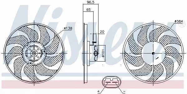 NISSENS WENTYLATOR CHŁODNICY 85704 