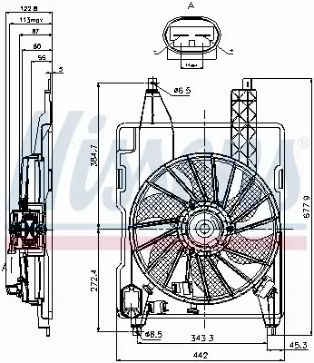 NISSENS WENTYLATOR CHŁODNICY 85706 