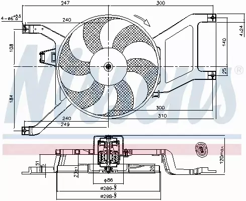 NISSENS WENTYLATOR CHŁODNICY 85714 