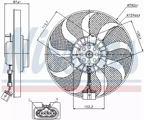 NISSENS WENTYLATOR CHŁODNICY 85715 