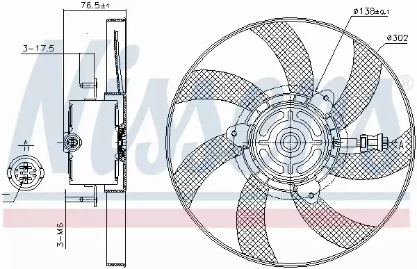 NISSENS WENTYLATOR CHŁODNICY 85716 