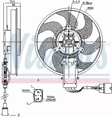 NISSENS WENTYLATOR CHŁODNICY 85730 