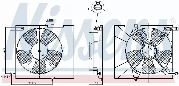 NISSENS WENTYLATOR CHŁODNICY 85746 