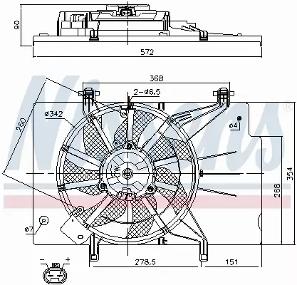 NISSENS WENTYLATOR CHŁODNICY 85768 