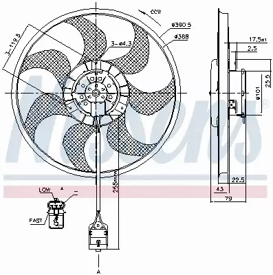 NISSENS WENTYLATOR CHŁODNICY 85777 