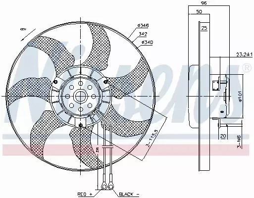 NISSENS WENTYLATOR CHŁODNICY 85802 