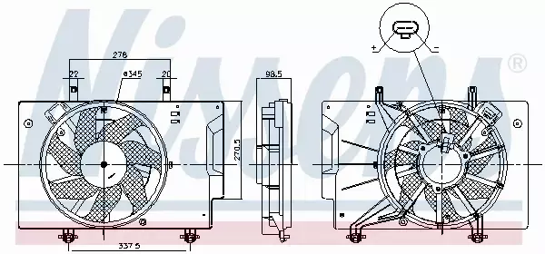 NISSENS WENTYLATOR CHŁODNICY 85810 