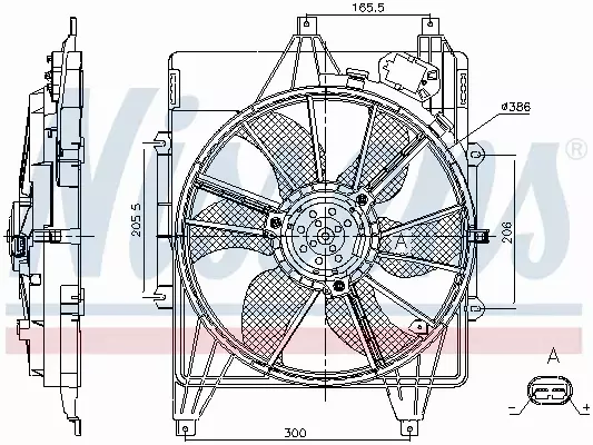 NISSENS WENTYLATOR CHŁODNICY 85882 