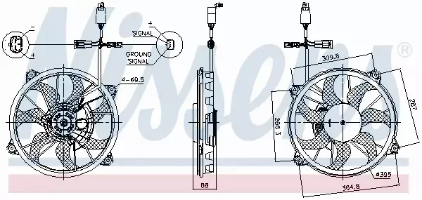 NISSENS WENTYLATOR CHŁODNICY 85902 