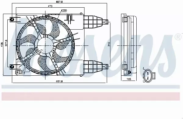 NISSENS WENTYLATOR CHŁODNICY 85942 