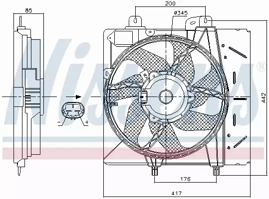 NISSENS WENTYLATOR CHŁODNICY 85991 