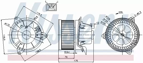 NISSENS SILNIK DMUCHAWY 87027 