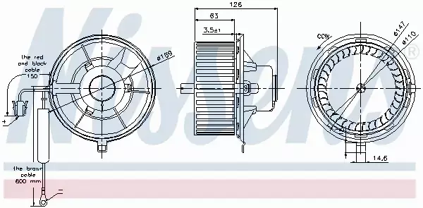 NISSENS SILNIK DMUCHAWY 87031 