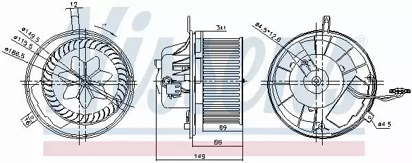 NISSENS SILNIK DMUCHAWY 87032 