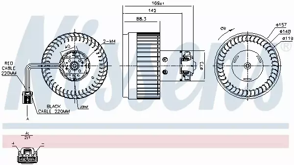 NISSENS SILNIK DMUCHAWY 87036 