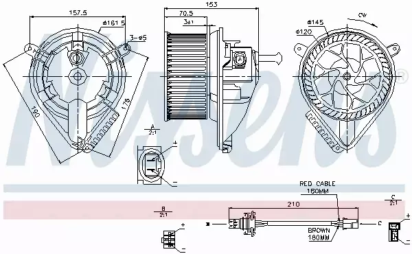 NISSENS SILNIK DMUCHAWY 87039 