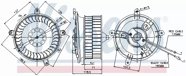 NISSENS DMUCHAWA WNĘTRZA 87041 