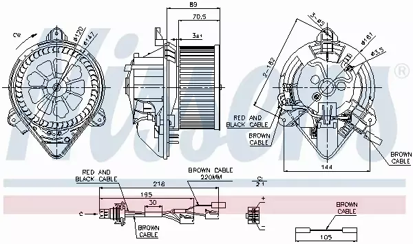 NISSENS SILNIK DMUCHAWY 87042 