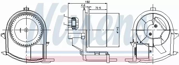 NISSENS SILNIK DMUCHAWY 87047 