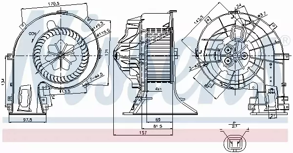 NISSENS SILNIK DMUCHAWY 87049 