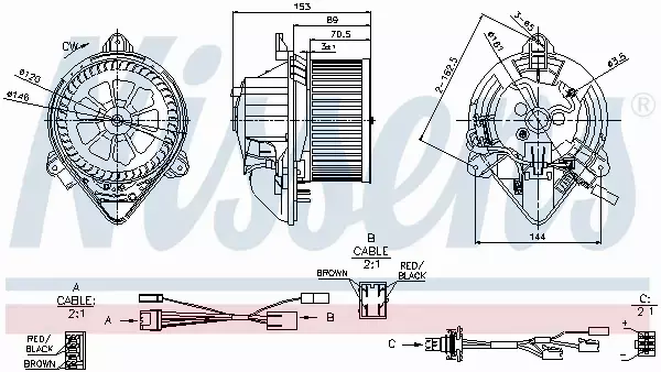 NISSENS SILNIK DMUCHAWY 87050 