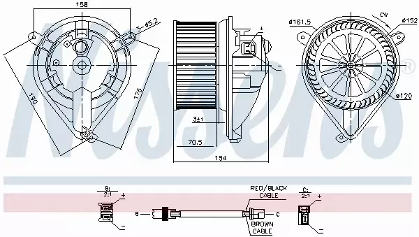 NISSENS SILNIK DMUCHAWY 87052 