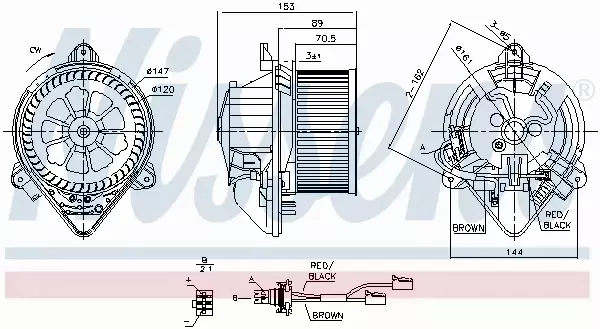 NISSENS SILNIK DMUCHAWY 87053 