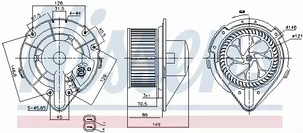 NISSENS SILNIK DMUCHAWY 87064 