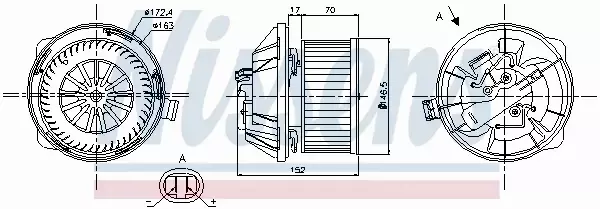 NISSENS SILNIK DMUCHAWY 87065 