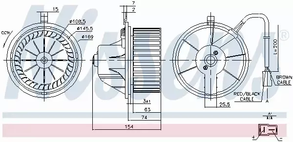 NISSENS SILNIK DMUCHAWY 87068 