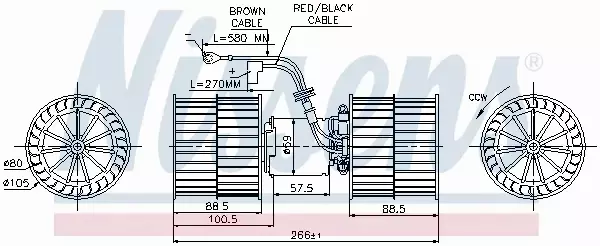 NISSENS SILNIK DMUCHAWY 87071 