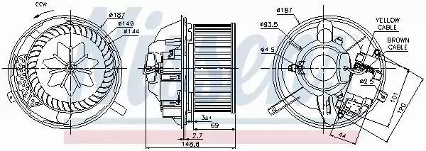 NISSENS SILNIK DMUCHAWY 87072 