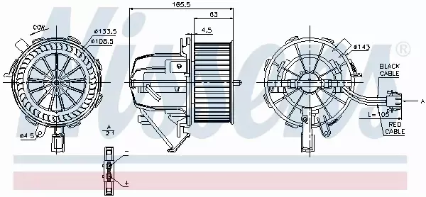 NISSENS SILNIK DMUCHAWY 87075 