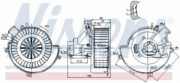 NISSENS SILNIK DMUCHAWY 87079 