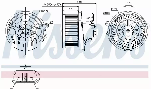 NISSENS SILNIK DMUCHAWY 87091 