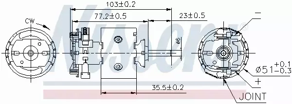 NISSENS SILNIK DMUCHAWY 87097 