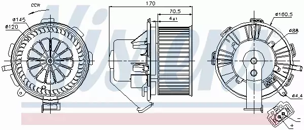 NISSENS SILNIK DMUCHAWY 87105 