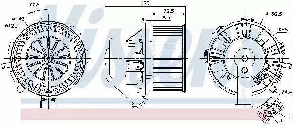 NISSENS SILNIK DMUCHAWY 87106 