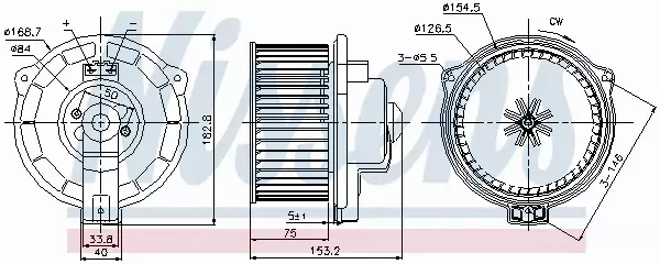 NISSENS DMUCHAWA WNĘTRZA 87107 