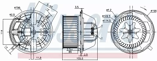 NISSENS SILNIK DMUCHAWY 87118 